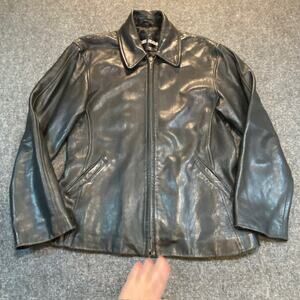 Vintage Luis Alvear Womens Medium Leather Lamb Skin Jacket Soft Zip Up Classic